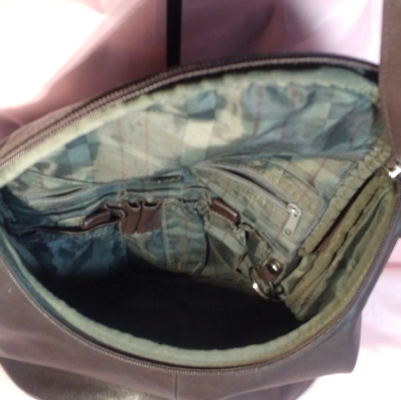 Maxx New York Brown Leather Shoulder Bucket § - Picture 11 of 11